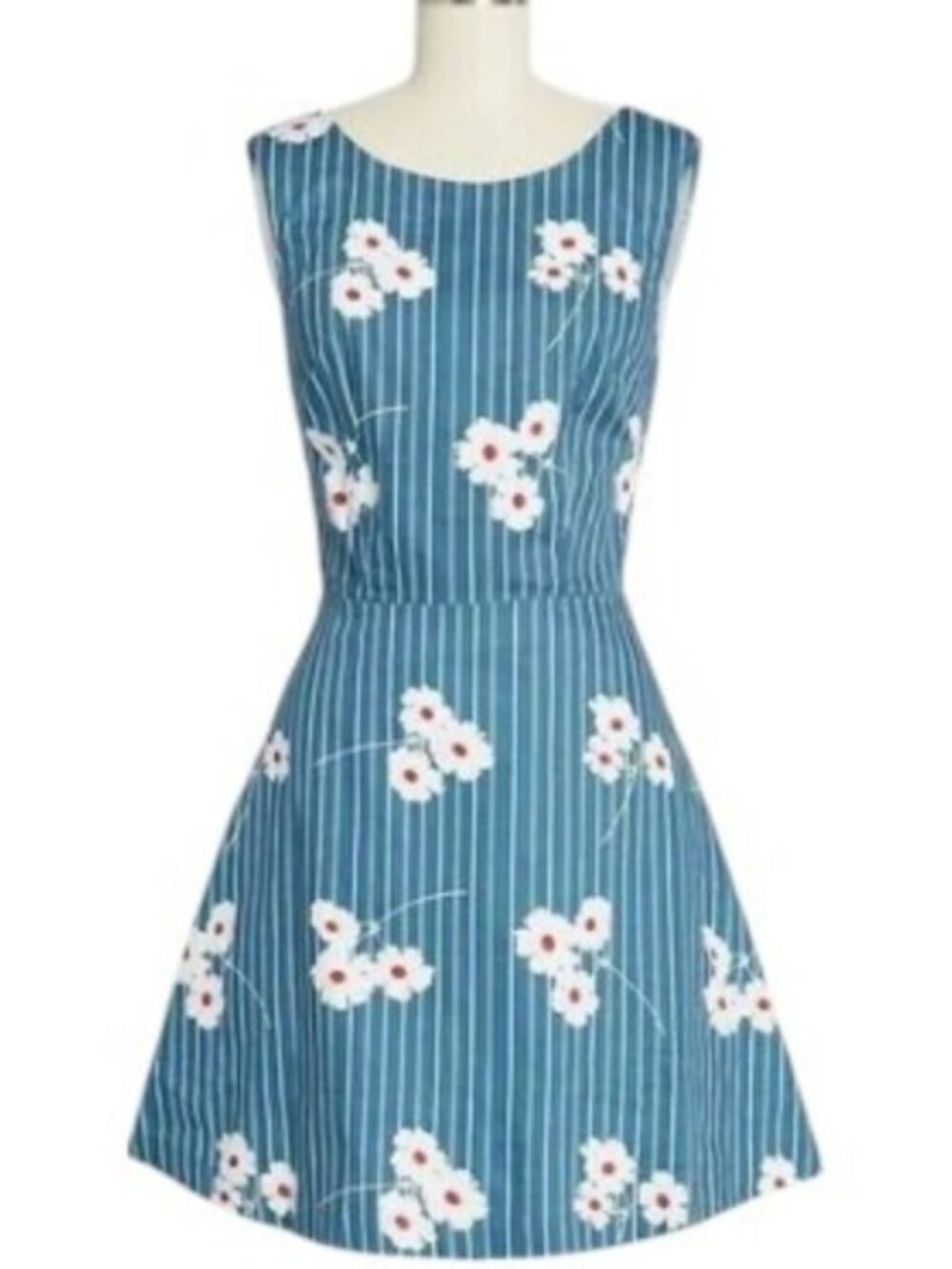 Modcloth "Know a Shortcut" Back-Cutout Dress